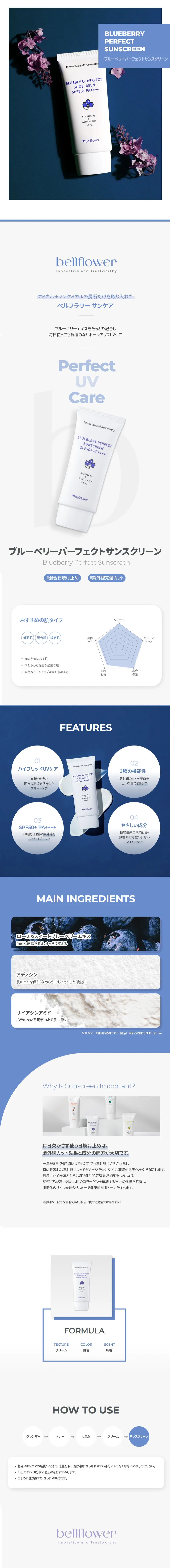 [ベルフラワー] ブルーベリーパーフェクトサンスクリーン | 詳細画像2